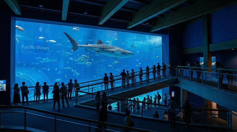 大阪海遊館的巨大水槽