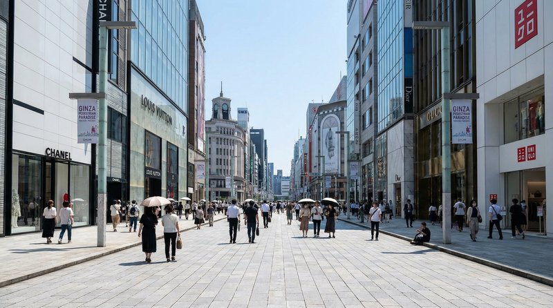 銀座四丁目十字路口