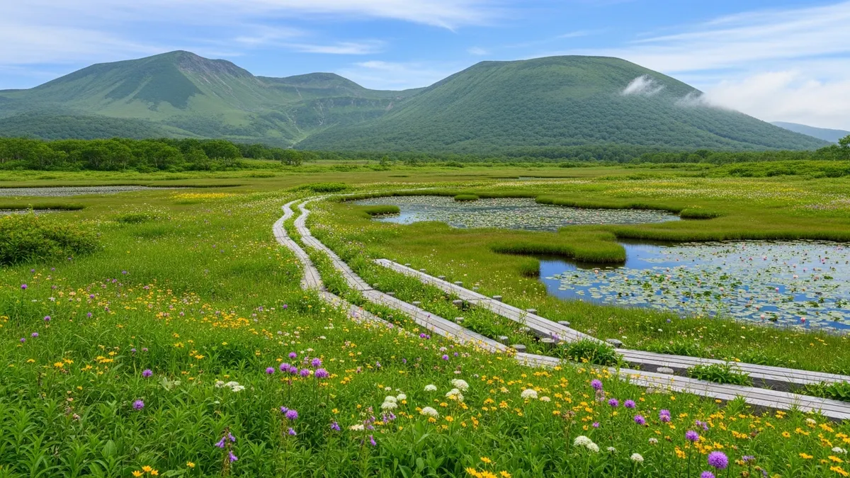 2026青森深度遊:探索奧入瀨溪流新綠與白神山地秘境,3天2夜北國自然之旅 - 八甲田山:濕原生態與山岳絕景