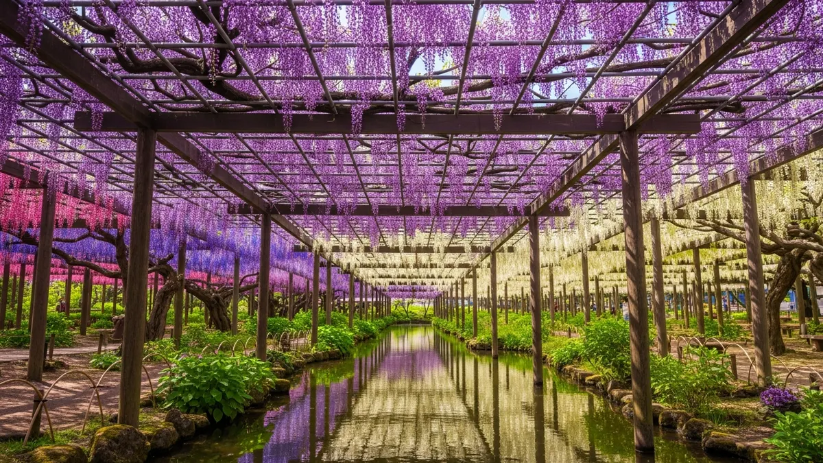 2026日本紫藤花季：足利花卉公園5大夢幻打卡點與關東近郊賞花路線推薦 - 足利花卉公園交通與門票攻略
